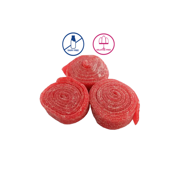 Fizzy Red Liquorice Rolls Pouch