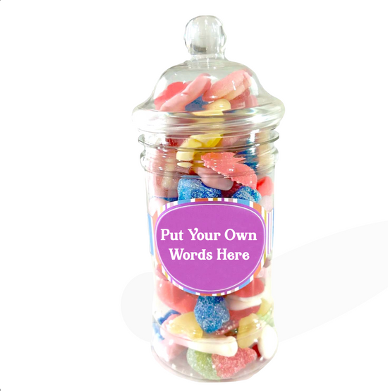 Personalised Sweets Jar